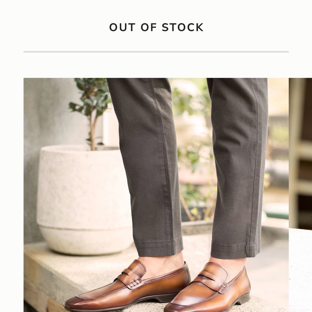 Magnanni Rich Brown Leather Loafers